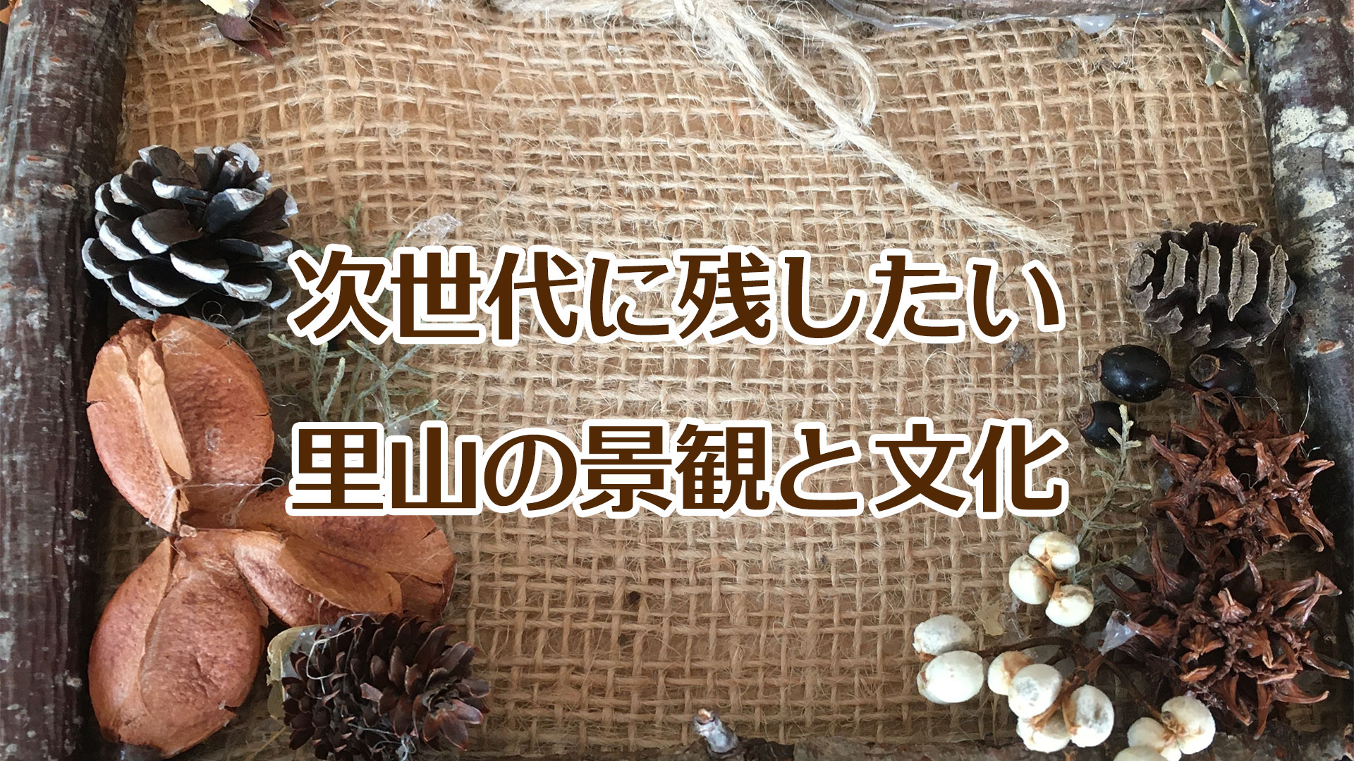 次世代に残したい里山の景観と文化